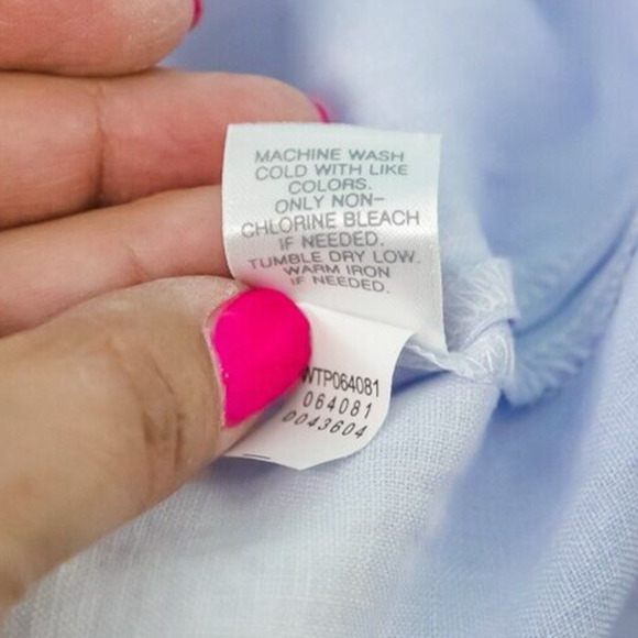 J. Jill Size Medium M Pure Jill Linen Floral Print Scoop Short Elbow Sleeve Top - Picture 5 of 7